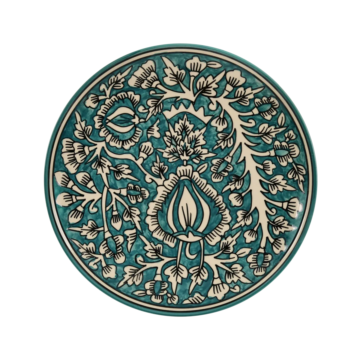 Jaipur Teal Dinner Plate